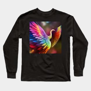 Rainbow fantasy bird Long Sleeve T-Shirt